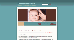 Desktop Screenshot of confinementfood.com